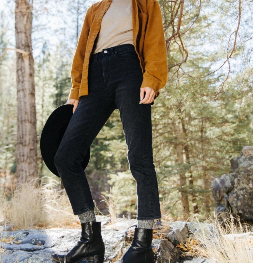 Revtown STRAIGHT CROP in moonlight black 32